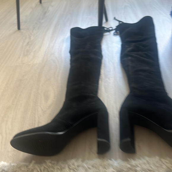 STUART WEITZMAN- Hiline Suede Over-The-Knee Boots - Picture 6 of 14